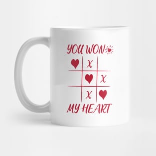 You Won My Heart Love Valentine Mug